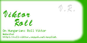 viktor roll business card